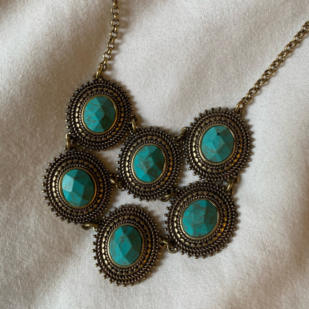 🔥5 for $25! Lucky Brand Necklace Turquoise Stones